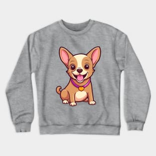 Cartoon Cute Kawaii Chihuahua Crewneck Sweatshirt